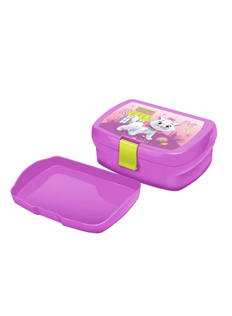 First Kid Marie The Cat Sandwich Box with Inner Tray Purple 630ml 112-11-2102