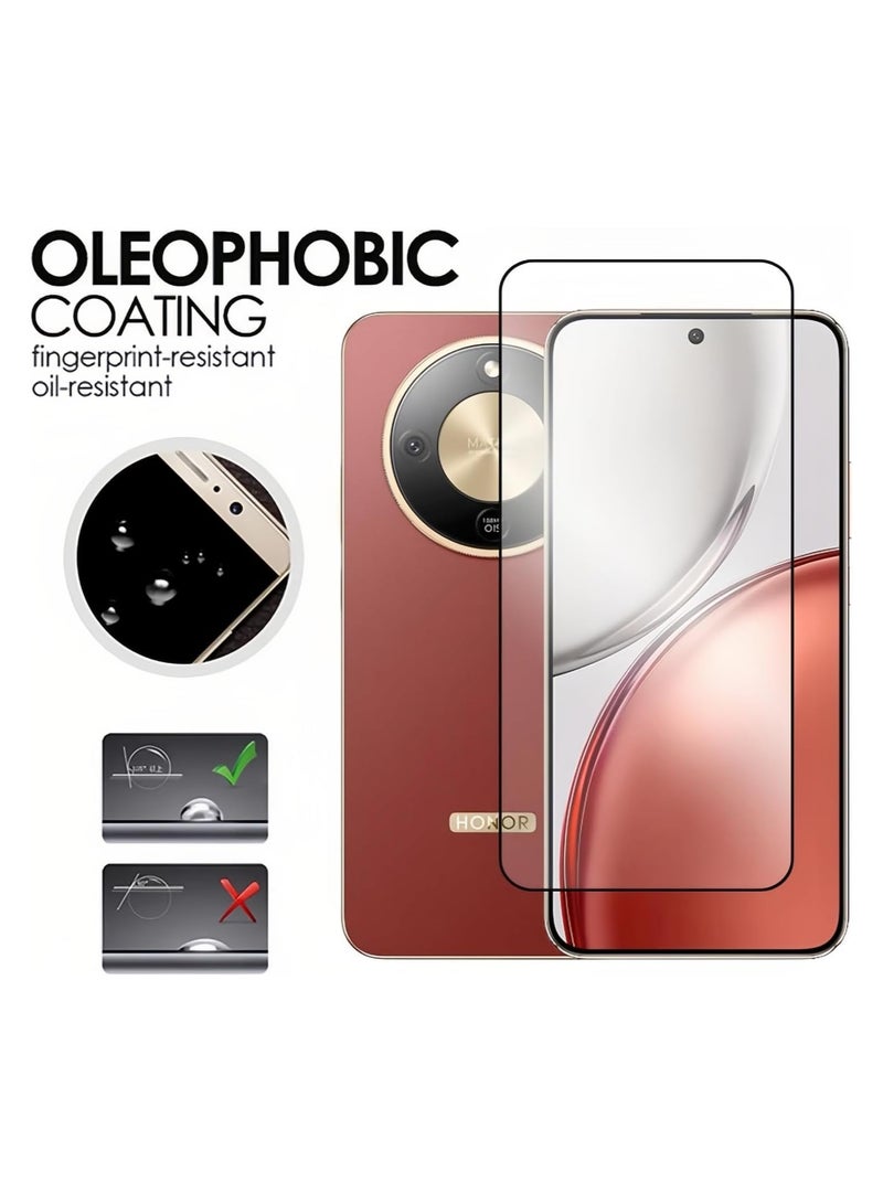 general Screen Protector Compatible with Honor X9d 5G, [2-Piece Set] Tempered Glass + [2-Piece Set] Camera Lens Protector, 9H Hardness HD Scratch-Resistant Protective Film - Image 3