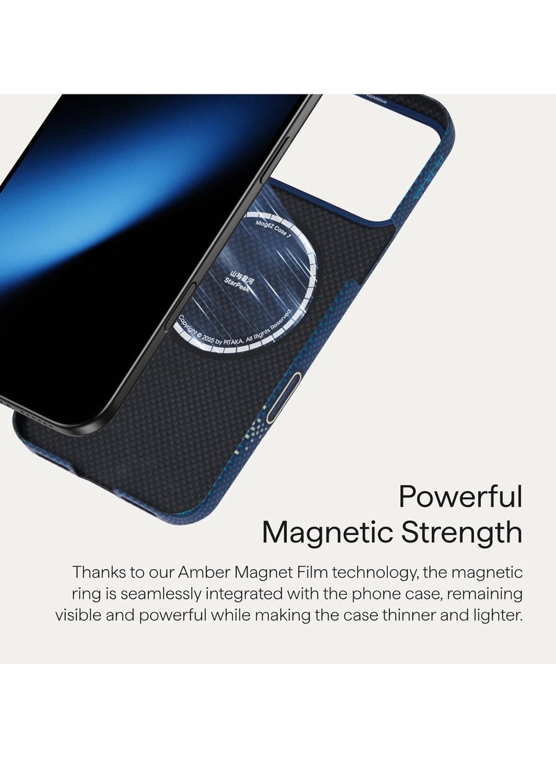 Raxoom pitaka for iPhone 17 Pro Max Case 6.9" with Camera Control Button, Compatible with MagSafe, Ultra-Slim Case with Caseless Touch Feeling, 1500D Aramid Fiber Woven, Over The Horizon - Image 3