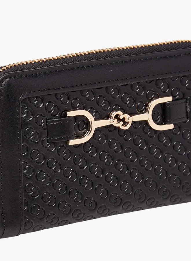 سيليست محفظة بسحاب وشعار محفور