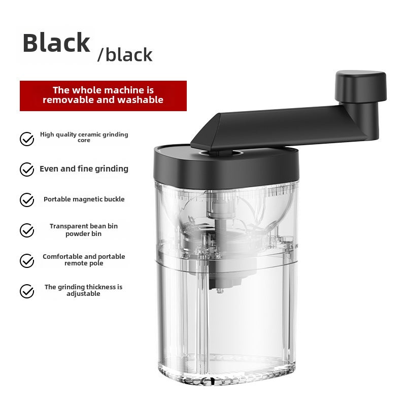 Compact Electric Coffee Grinder Stainless SteelHand Coffee Mill Premium Edition-Black Hand Coffee Mill Premium Edition-Black 
