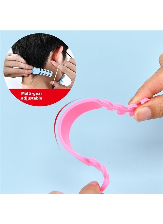 Generic 2pcs Adjustable Mask Strap Extender Set 16.5*2cm,Non Slip Mask Rope Buckles for Ear Band Masks Easy Install Extension Hooks Practical  - Image 5