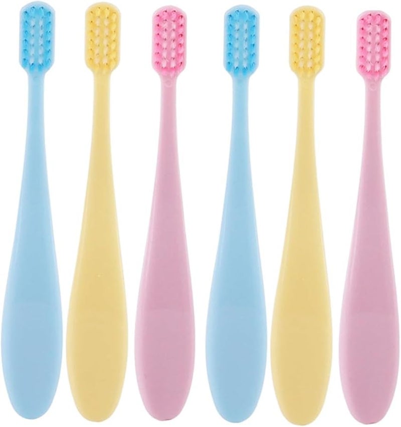 6 Pack Soft Bristles Anti Slip Ergonomic Handle Manual Toothbrushes for Oral Care - Image 1