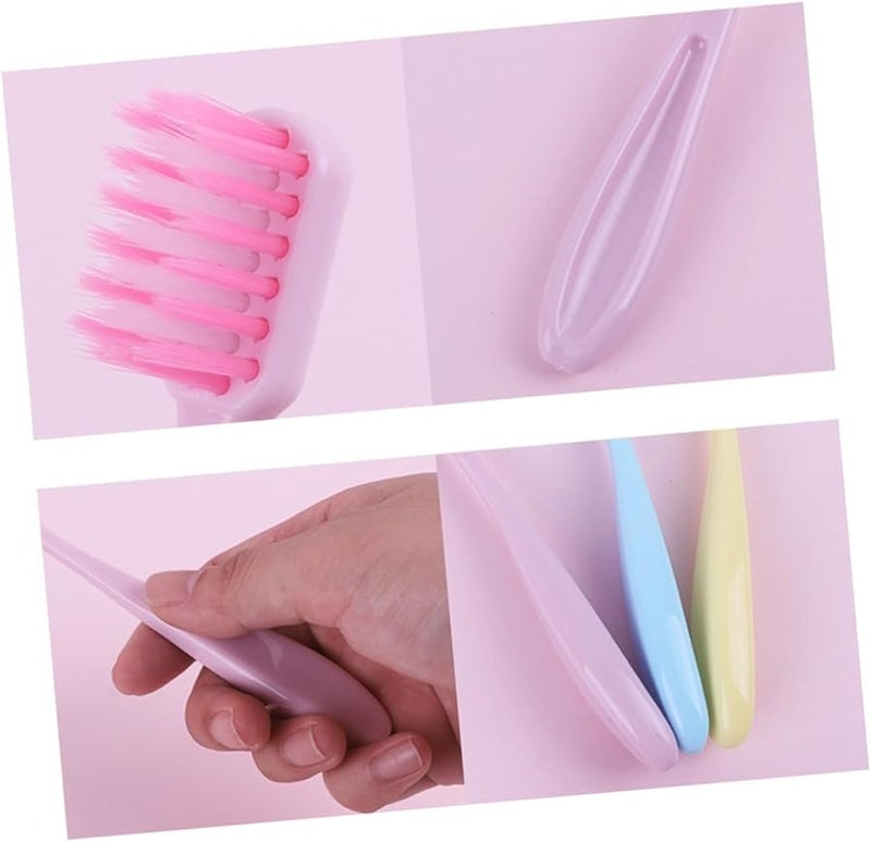 6 Pack Soft Bristles Anti Slip Ergonomic Handle Manual Toothbrushes for Oral Care - Image 5