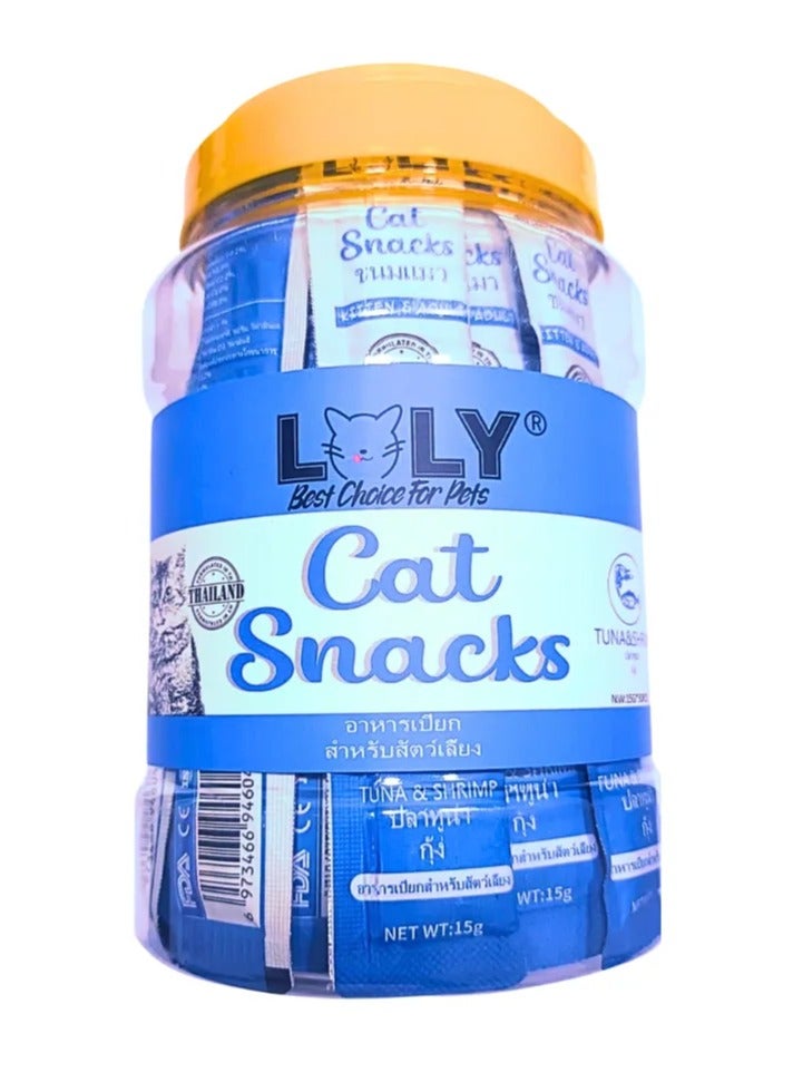 Loly Best Choice For Pets Cat Snacks With Tuna & Shrimp 15*30 pcs