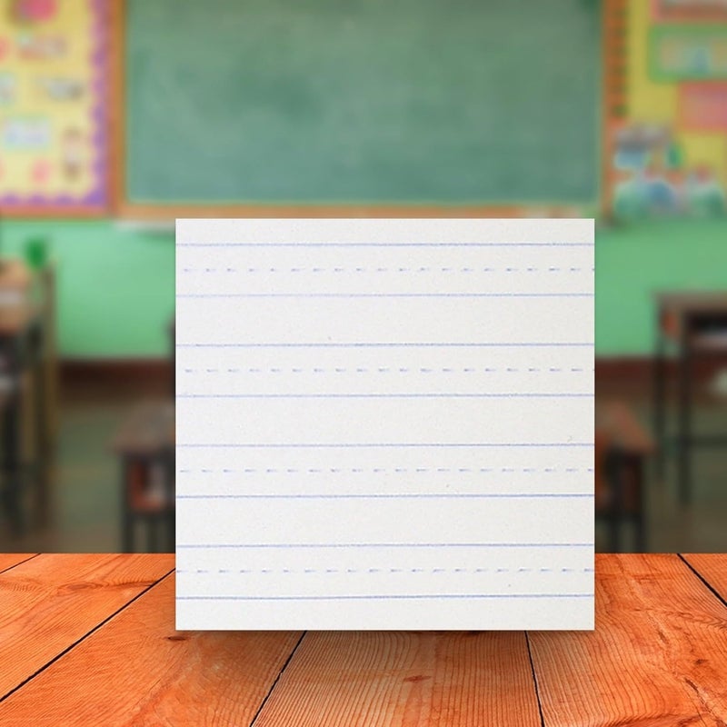 School Smart Skip-A-Line Ruled Writing Paper, 3/8 Inch Ruled, 8 x 10-1/2 Inches, White, Pack of 500 Sheets - Image 4
