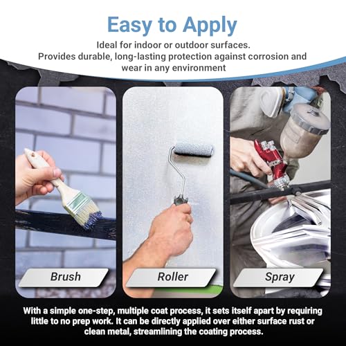 RUST BULLET DuraGrade Color Rust Inhibitor Corrosion Control 1 Quart – Protective Coating and Corrosion Neutralizer – UV Resistant – Rust Remover – White - Image 3