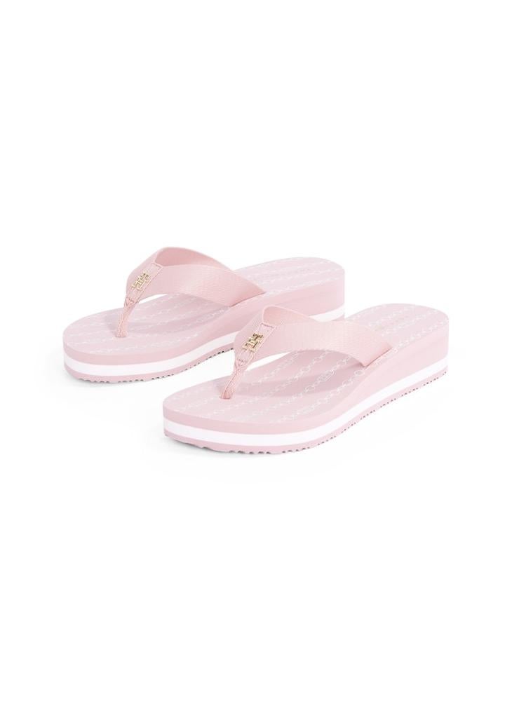 TOMMY HILFIGER Chainprint Midwedge Sandals  - Image 4