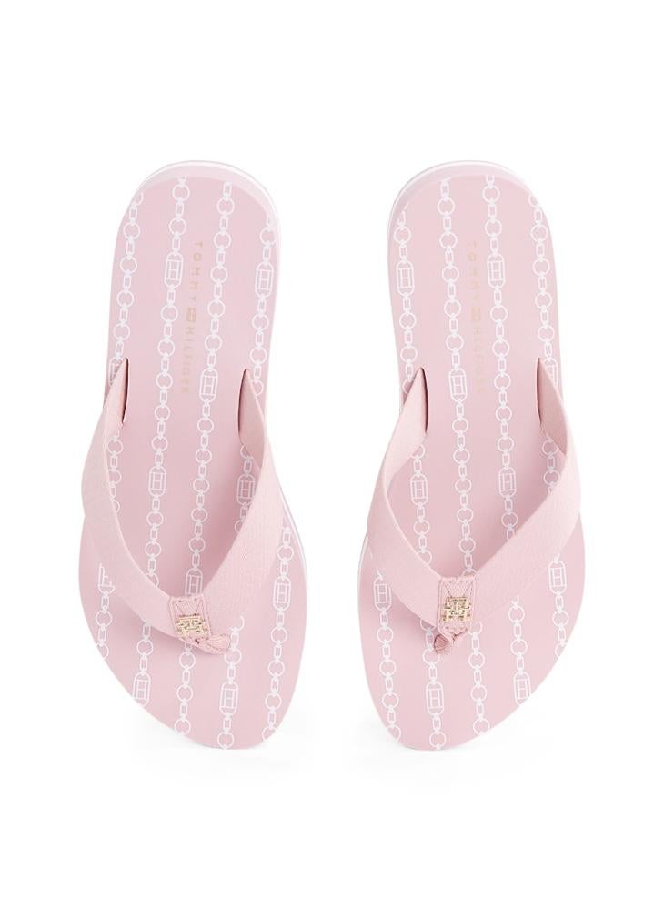 TOMMY HILFIGER Chainprint Midwedge Sandals  - Image 5