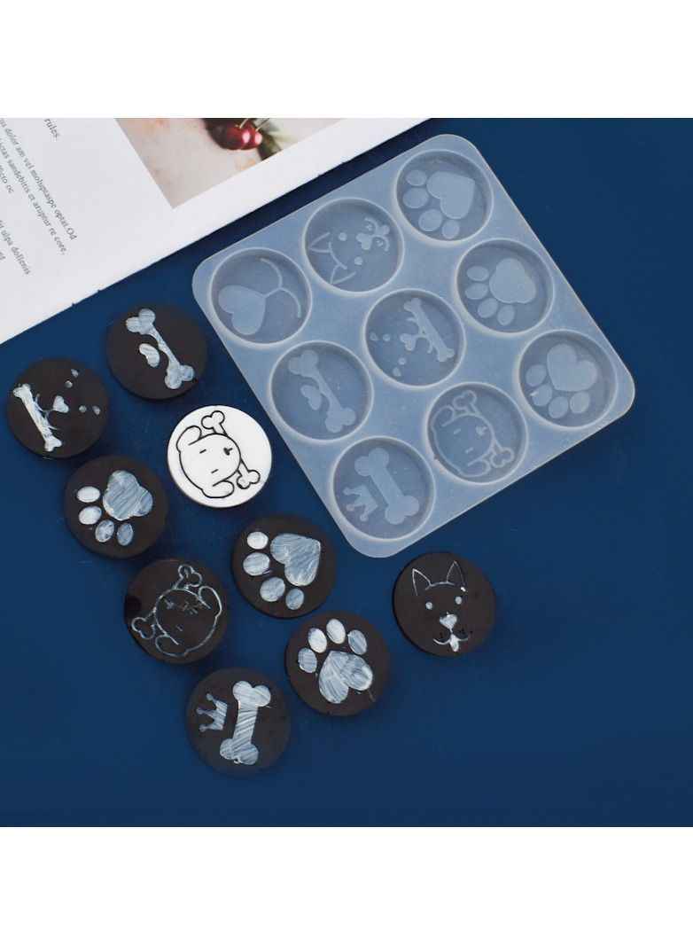 Y&D Phone Grip Mould, Epoxy Resin on Top Kits, 15 Cavity Silicone Irregular Round Mount Holder Stand Moulds with 10Pcs Base for DIY Jewelry Making Supplies - Image 5