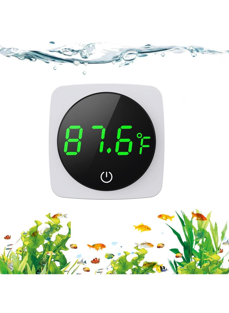 Digital Aquarium Thermometer, LED Display Thermometer for Aquarium Fish Tank Accurate Temperature Sensor High Accurate to ±0.9°F Fish Tank Thermometer with LED touch screen - Image 1