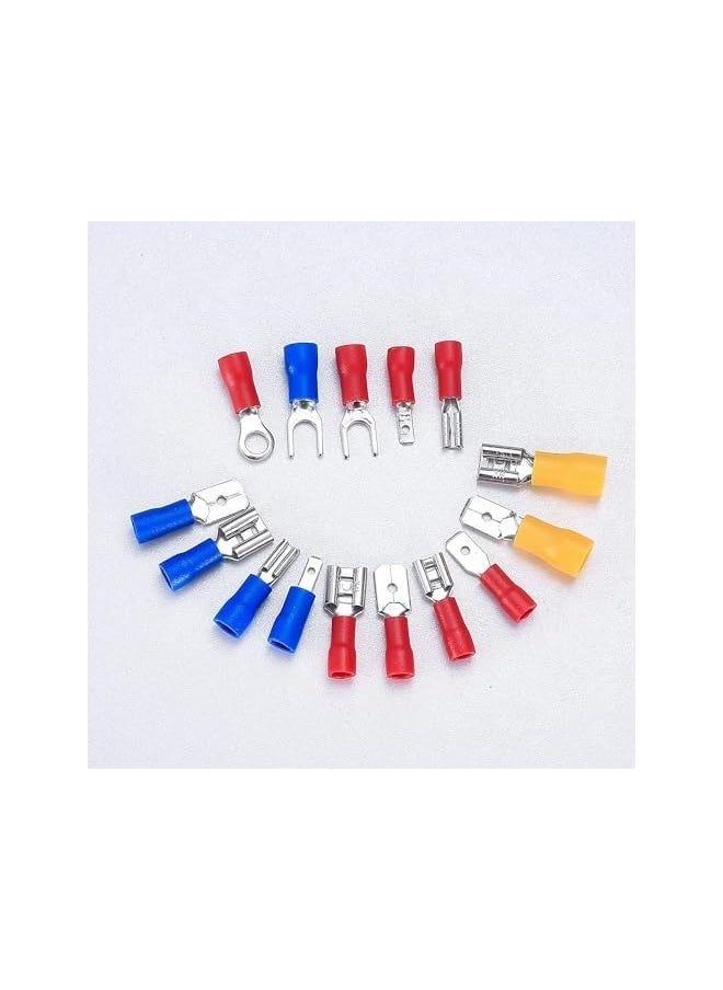 erorex 📦 PACKAGE INCLUDES: Contains A 280 Piece Terminal Assortment With 15 Kinds Of Insulated Terminals In Common Sizes. Includes Rings, Forks, Spade Connectors, And Electrical Crimp Connectors.  - Image 4