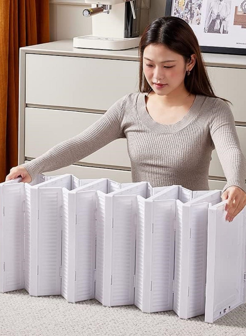 منظم أحذية قابل للطي بضلف شفافة - ٦ مقصورات - رف تخزين أحذية قائم منظم موفر للمساحة لتخزين الاحذية بشكل انيق وتصميم متين-520 - Image 4