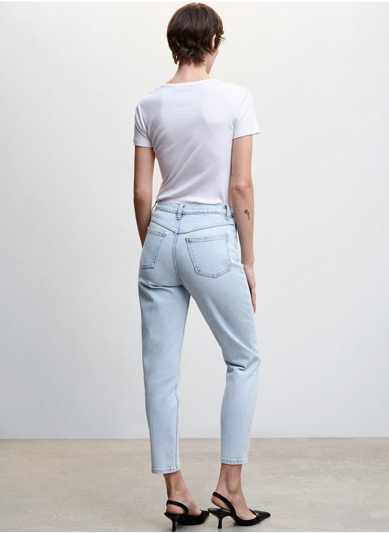 MANGO - High Waist Jeans - Image 1