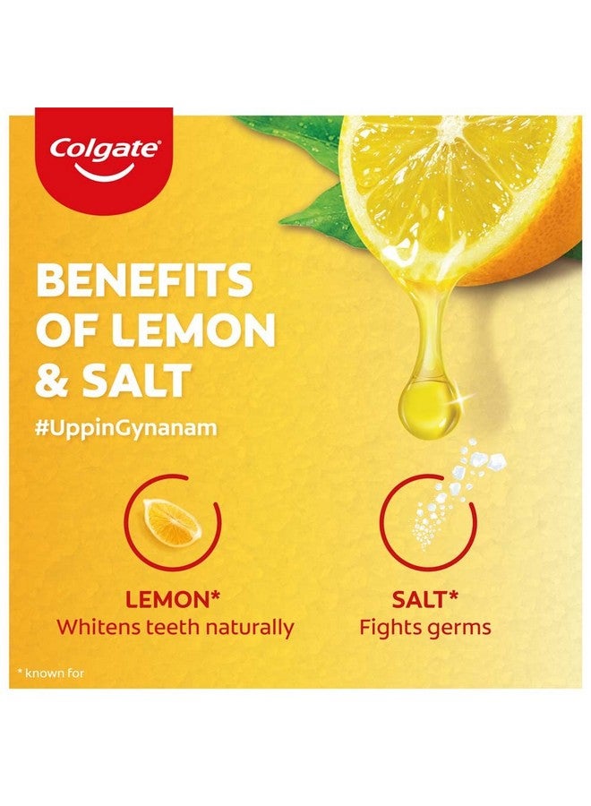كولجيت معجون أسنان بالملح النشط والليمون، عبوة 200 جرام معجون أسنان مضاد للجراثيم بالملح الطبيعي النشط والليمون لمحاربة الجراثيم اللزجة والاصفرار مما يمنح أسنانًا بيضاء صحية ولثة مشدودة - Image 4