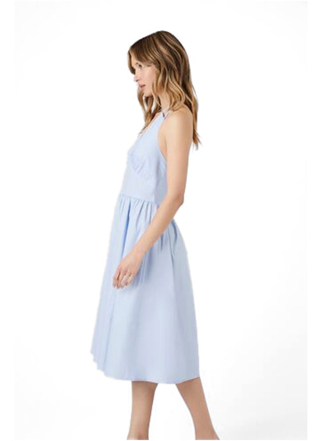 FOREVER 21 - Poplin Halter Midi Dress - Image 1