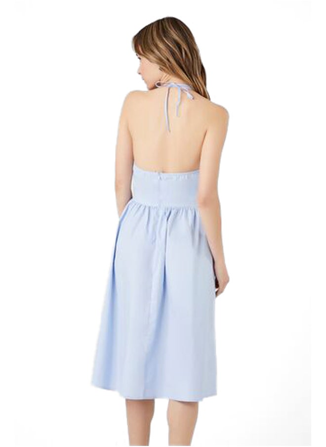 FOREVER 21 - Poplin Halter Midi Dress - Image 1
