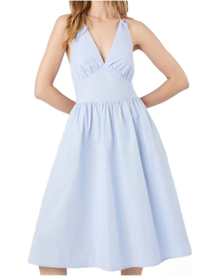 FOREVER 21 - Poplin Halter Midi Dress - Image 1