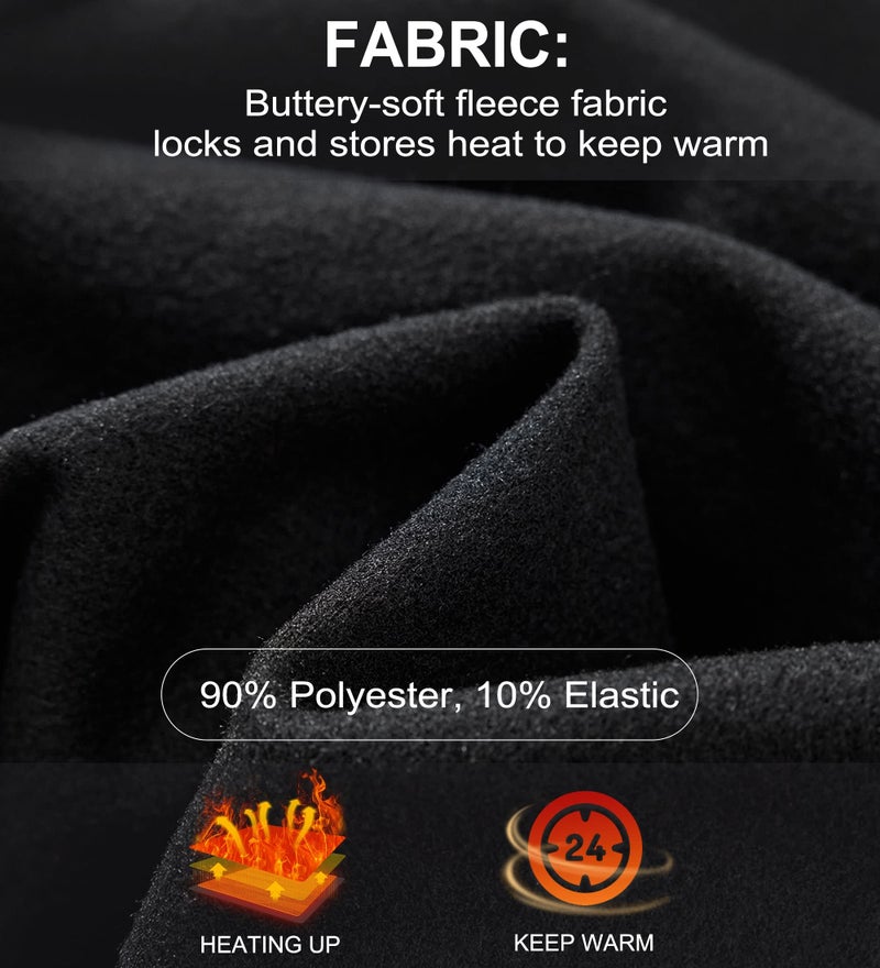 Willit Youth Boys' Compression Thermal Shirts Fleece Baselayer Long Sleeve Girls' Kids Football Soccer Undershirts Black L - Image 5