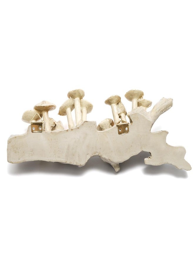 Peohud Resin Mushroom Decor, Vintage Cottagecore Mushroom Sculpture Hanging Art for Wall, Rustic Farmhouse Kitchen Bedroom Living Room Office Home Decor, Fantasy Woodland Gift - Image 3