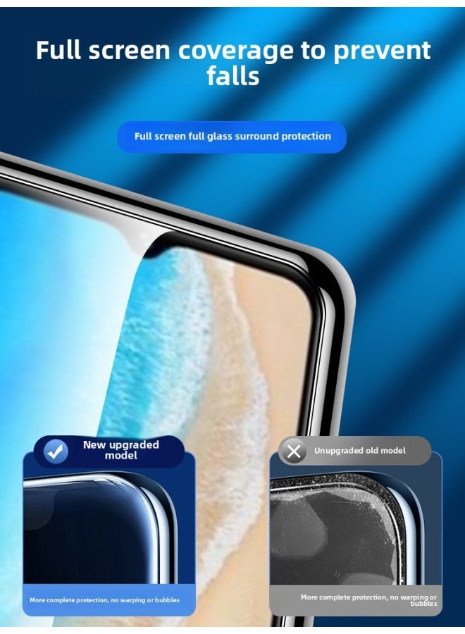 For VivoY35m Tempered Film Y35 Full Screen Vivo Full Coverage Vovoy35 HD Viviy Drop Resistant Voviy-Colour:Vivo Y35m [thin Edge Full Coverage] Ultra-clear 3 Pieces √ 10 Times Explosion-proof, Free Artifact-Size:Vivo Other Models - Image 3