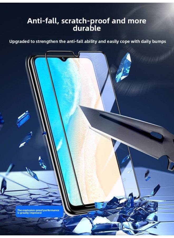 For VivoY35m Tempered Film Y35 Full Screen Vivo Full Coverage Vovoy35 HD Viviy Drop Resistant Voviy-Colour:Vivo Y35m [thin Edge Full Coverage] Ultra-clear 3 Pieces √ 10 Times Explosion-proof, Free Artifact-Size:Vivo Other Models - Image 5