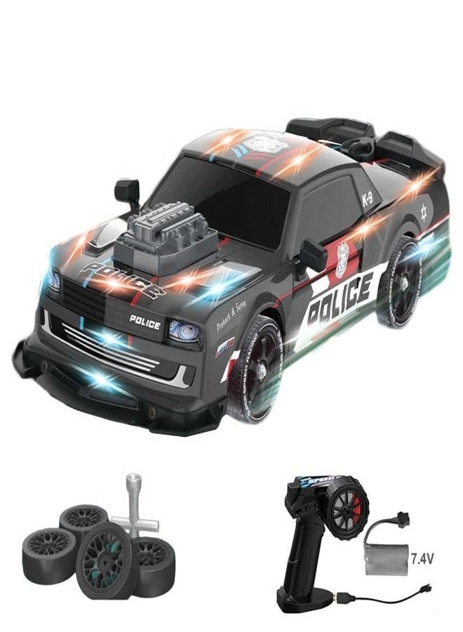 Avarin Remote Control Police Protection Car 1:14 Scale with 4WD, Adjustable Speed and Off-Road Drift Performance - Exciting Toy Gift for Kids and Adults - Image 1