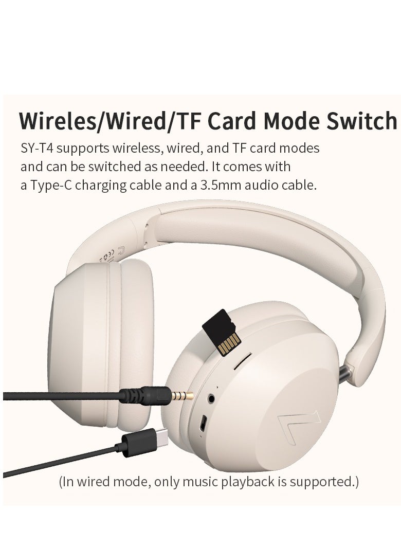 Music Pioneer Over Ear 360° ACS SY-T4 ENC Bluetooth Headset V5.3 Wireless Noise Reduction  - Image 5