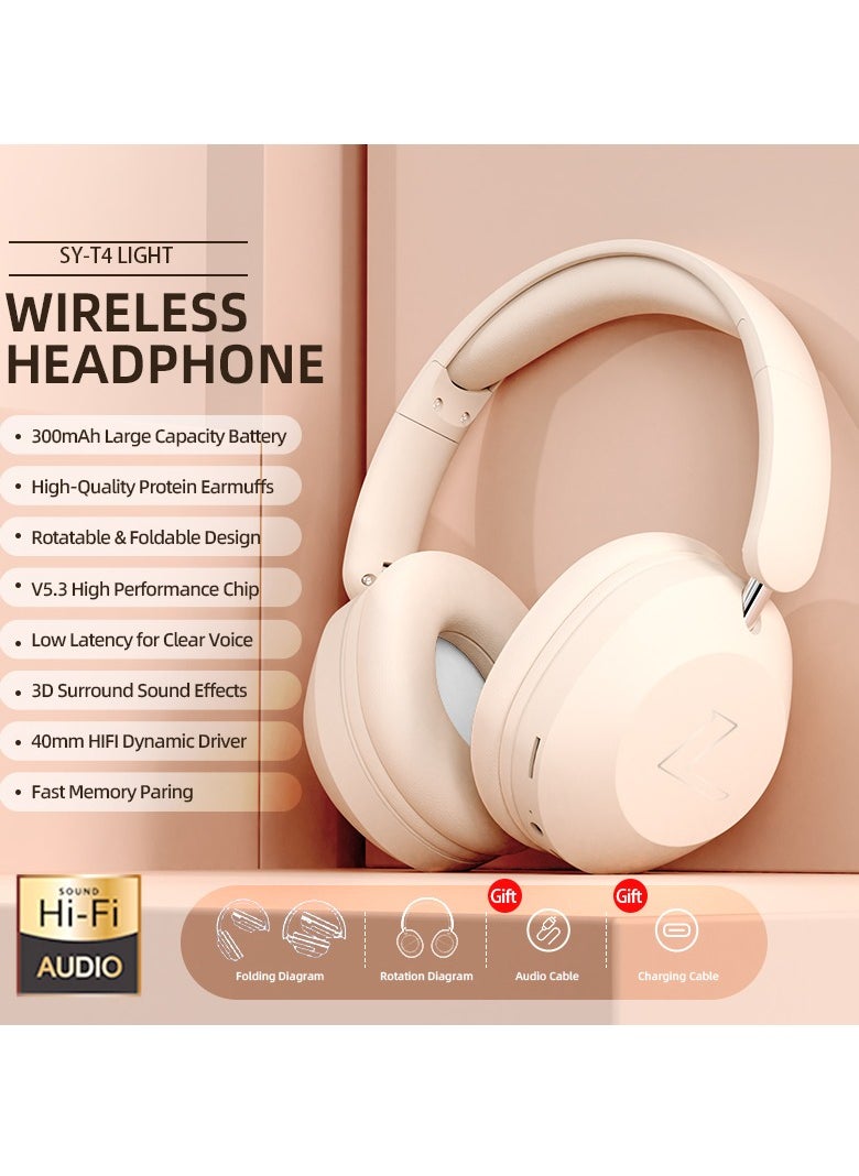 Music Pioneer Over Ear 360° ACS SY-T4 ENC Bluetooth Headset V5.3 Wireless Noise Reduction  - Image 2