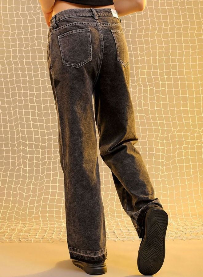 Freehand Women Bootcut Colourblocked High Rise Jeans - Image 3