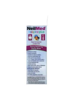 NeilMed Naspira Plus  Nasal Oral Aspirator And Saline Vials  Babies And Kids  17 Piece Set  - Image 2