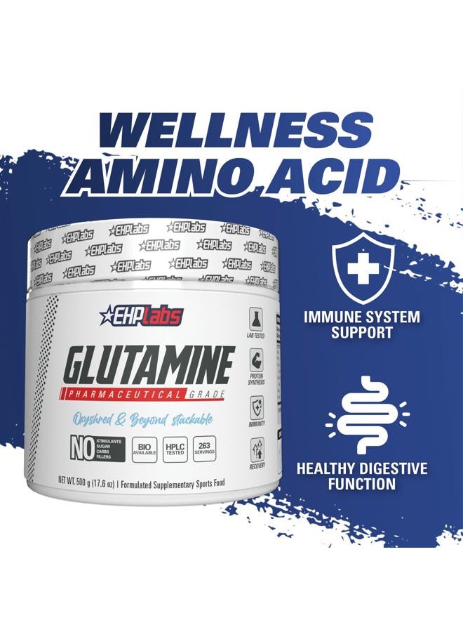 EHP Labs L Glutamine Powder Amino Acids - L-Glutamine, Workout Recovery, Immune Health & Gut Health Support (500g) - 100 Servings - Image 4