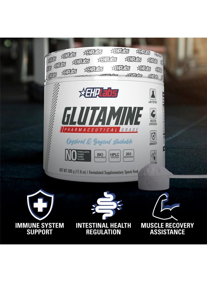 EHP Labs L Glutamine Powder Amino Acids - L-Glutamine, Workout Recovery, Immune Health & Gut Health Support (500g) - 100 Servings - Image 5