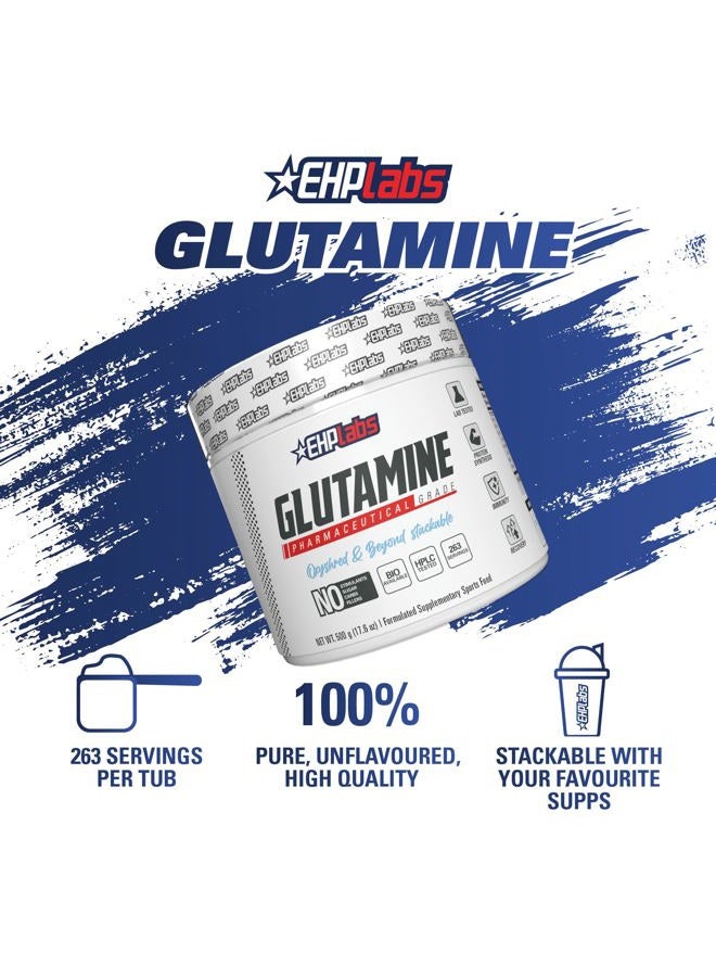 EHP Labs L Glutamine Powder Amino Acids - L-Glutamine, Workout Recovery, Immune Health & Gut Health Support (500g) - 100 Servings - Image 3