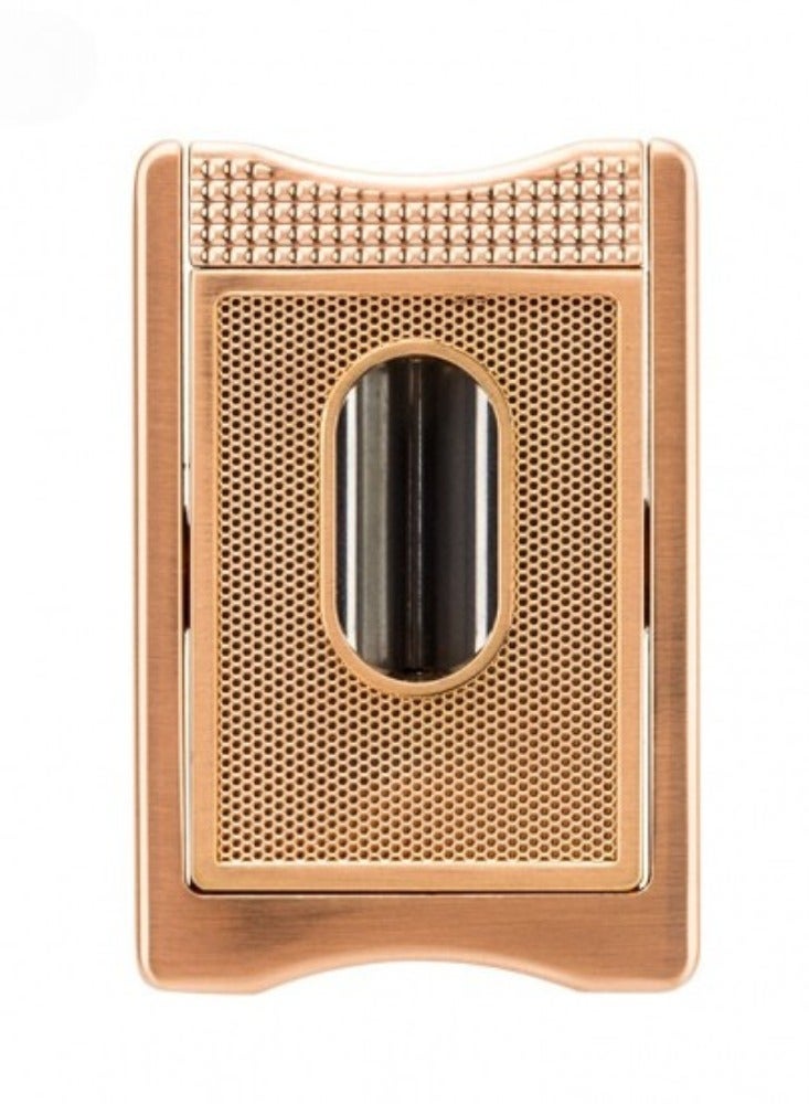 Lubinski Luxury V-Cut Cutter Stainless Steel Cutter Zinc Alloy Blade Semi-Automatic Gold Cutter - Image 3