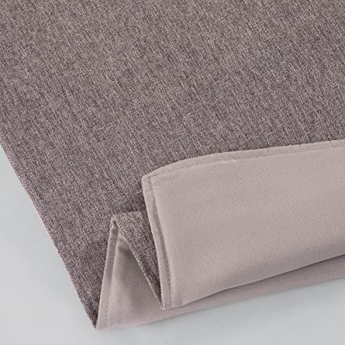 AMBERIS Bed Runner Light Grey, Imitation Linen Decorative Bed Scarf for Home Hotel - Image 4