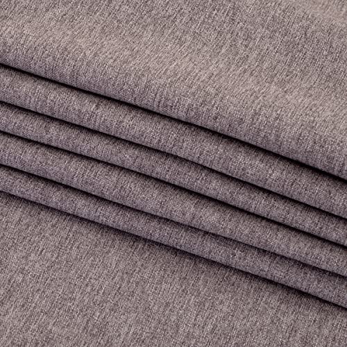 AMBERIS Bed Runner Light Grey, Imitation Linen Decorative Bed Scarf for Home Hotel - Image 5