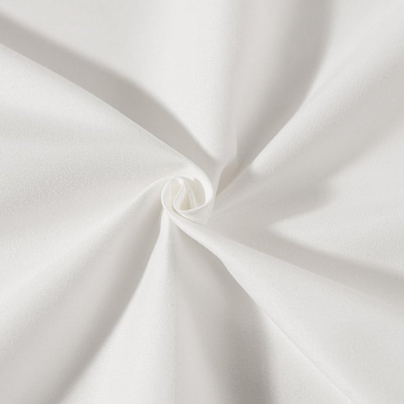 TSUTOMI Ivory Bed Skirt King Size Ruffled Bed Skirt with Split Corners  King Bed Skirt 14 Inch Drop  King Size Bed Skirt Ivory for Ruffled Bed Skirt with Split Corners  Bed Skirt King Size - Image 4