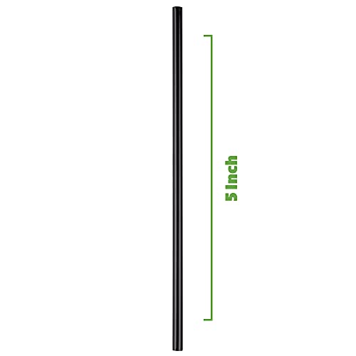 Comfy Package [2000 Count] 5 Inch Coffee Stirrers, Cocktail Straws - Disposable Plastic Sip Stir Sticks - Black - Image 4