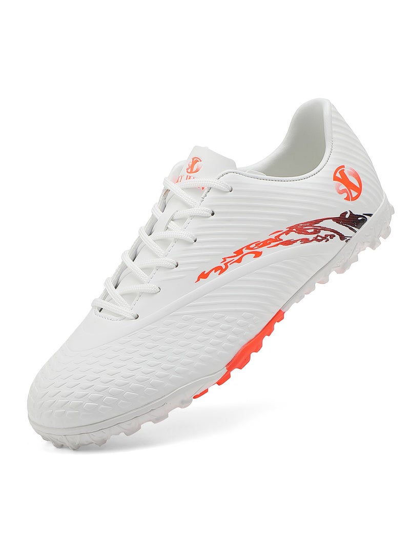 جناح السماء أحذية كرة قدم للأطفال للأولاد والبنات أحذية رياضية عشبية للاستخدام الداخلي والخارجي أحذية تدريب للشباب أحذية كرة قدم قابلة للتنفس بنعل داخلي/داخلي أحذية تدريب مضادة للانزلاق للأطفال - Image 1