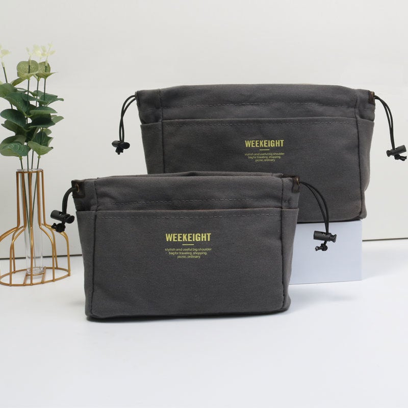 Spot Simple Canvas Bag Practical Bag Travel Storage Bag Portable Cosmetic Bag Mummy Storage Bag - Image 3