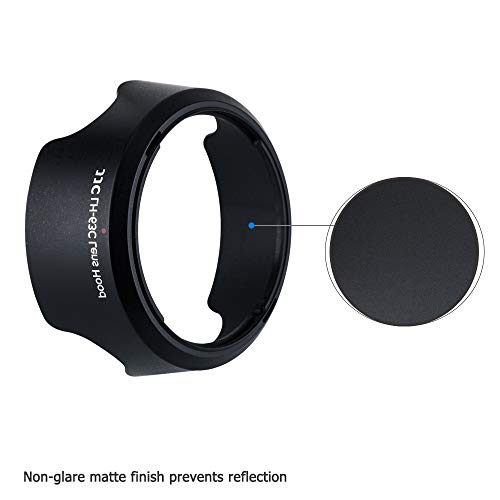 JJC EW63C Reversible Lens Hood Shade for Canon EFS 1855mm f3556 IS STM EFS 1855mm f456 IS STM RFS 1430mm f463 IS STM PZ RF 2450mm f4563 IS STM Lens on Canon Rebel T8i T7i T6i EOS R50V - Image 3