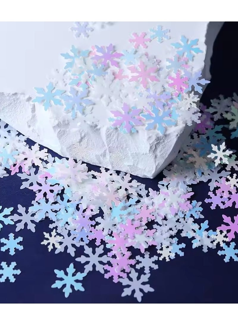 Goolsky 1Box Holographic Snowflake Nail Glitter Sequins Iridescent Mermaid Paillette Flakes Crafts DIY Party Festival Manicure#Christmas - Image 3