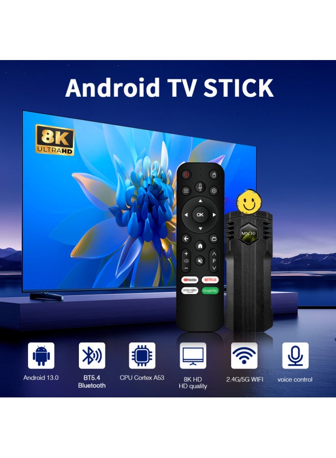 MX10 X1 HD ATV TV Set-top Box Dual-band Bluetooth 5G Wireless WiFi Network Box ATV-Color:MX10 X1 - Image 2