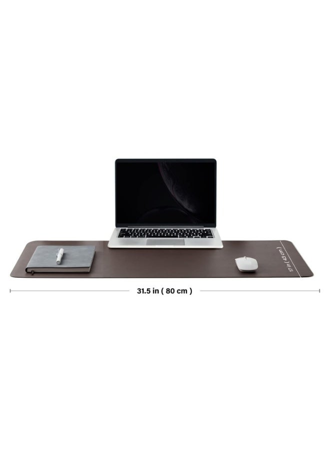 WinCheer Large Desk Pad, Non-Slip PU Leather Desk Mouse Pad Waterproof Desk Pad Protector, Dual-Side Use Desk Writing Mat for Office Home, 80cm x 40cm - Image 4