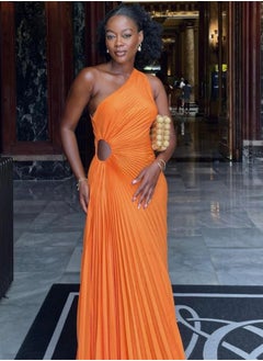 ELLA One Shoulder Pleated Dress  - Image 2