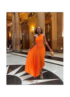 ELLA One Shoulder Pleated Dress  - Image 1
