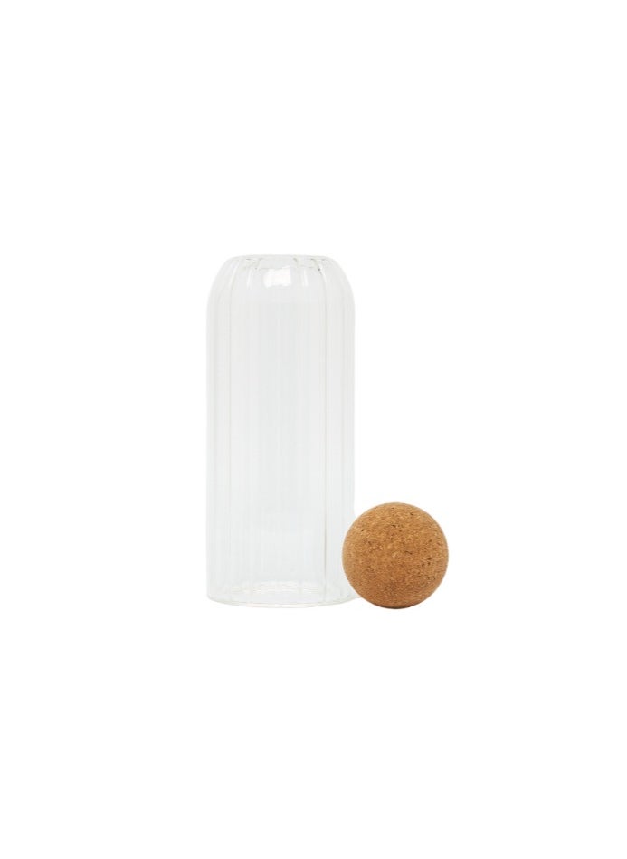 Prickly Pear Ribbed Large Glass Storage Jar  - Image 2