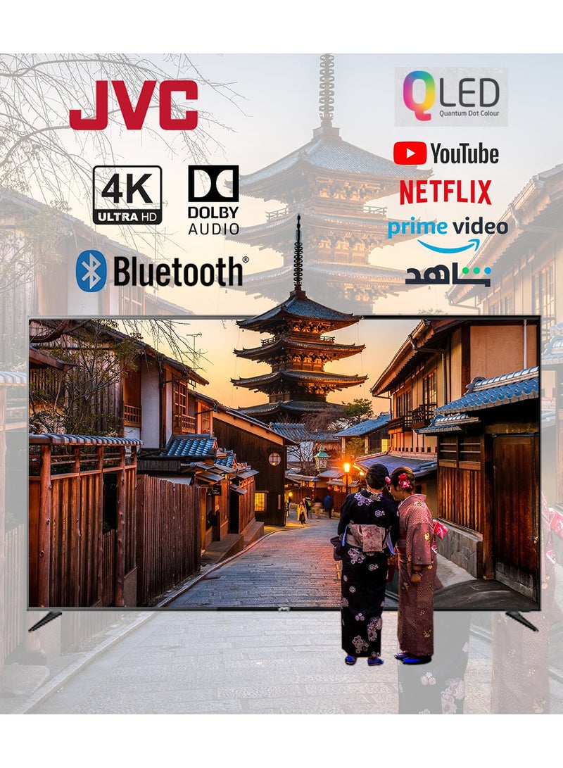 جي في سي تلفزيون ذكي 55 بوصة QLED 4K UHD WebOS ذكي مع بلوتوث وجهاز تحكم عن بعد سحري وموديل Dolby Audio-2024 - Image 4