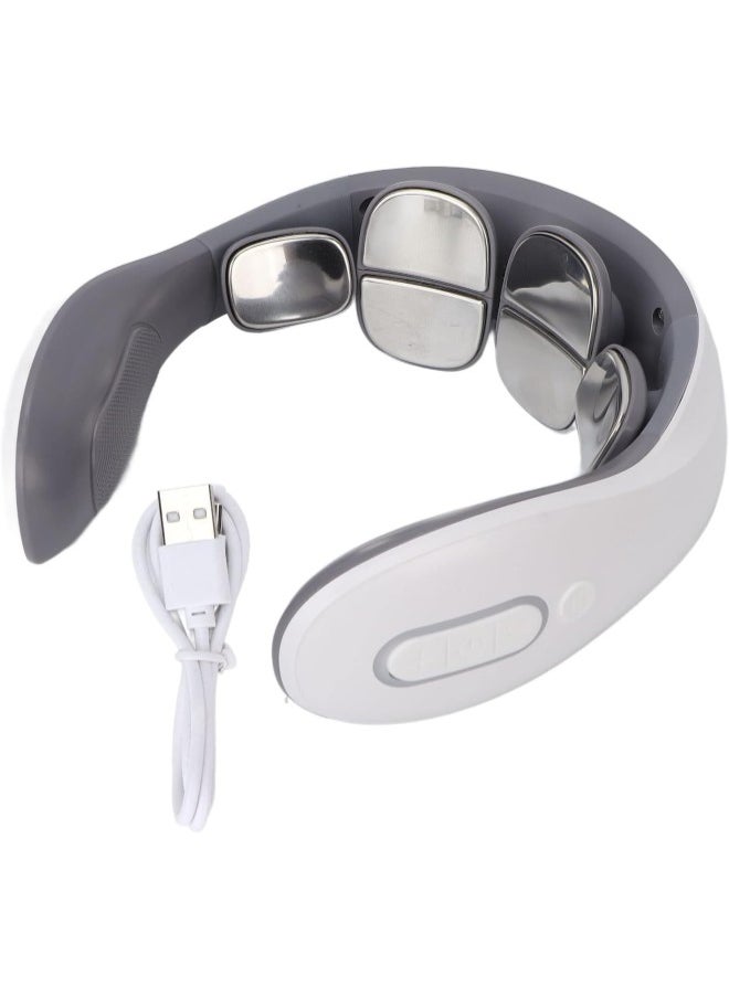 silvercnc Neck Massager,U Shaped Massage Equipment 42°C Hot Compress Electric Massager 6 Massaging Head Massager for Pain Relief  - Image 1